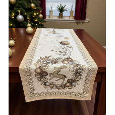 ΧΡΙΣΤΟΥΓΕΝΝΙΑΤΙΚΗ ΤΡΑΒΕΡΣΑ  ΣΤΟΦΑ ΙΣΠΑΝΙΑΣ TINSEL ΧΡΥΣΑΦΙ LINEAHOME LH2025935