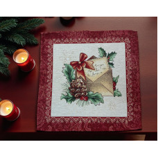 ΧΡΙΣΤΟΥΓΕΝΝΙΑΤΙΚΟ ΠΕΤΣΕΤΑΚΙ ΣΤΟΦΑ ΙΣΠΑΝΙΑΣ   XMAS CARD 43Χ43 LINEAHOME LH2025700-2