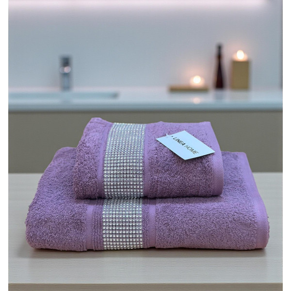 ΣΕΤ ΠΕΤΣΕΤΕΣ 2ΤΜΧ ΜΕ ΣΤΡΑΣ LINE ΛΕΒΑΝΤΑ  ΣΕ ΚΟΥΤΙ 50Χ90+70Χ140 LINEAHOME LH2025900-1