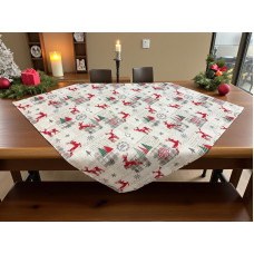 ΧΡΙΣΤΟΥΓΕΝΝΙΑΤΙΚΟ ΚΑΡΕ  ΛΙΝΟ RUDOLPH  100Χ100 LINEAHOME LH2025973