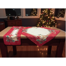 ΧΡΙΣΤΟΥΓΕΝΙΑΤΙΚΟ ΣΕΤ 5TMX ΣΤΟΦΑ ΙΣΠΑΝΙΑΣ XMAS CARD ΑΠΟ LINEAHOME LH2037248-1