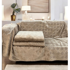 Ριχτάρι βελούρ αντιολισθητικό  rafles μόκα μεμονωμένα 180X240 LINEAHOME LH2025152-2