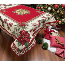 ΧΡΙΣΤΟΥΓΕΝΝΙΑΤΙΚΟ ΤΡΑΠΕΖΟΜΑΝΤΗΛΟ ΑΛΕΞΑΝΔΡΙΝΟ LINEAHOME LH2037048-3