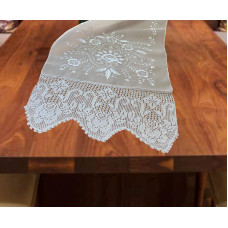 ΤΡΑΒΕΡΣΑ 46Χ170 ΜΕ ΚΕΝΤΗΜΑ ΧΕΙΡΟΣ PURE 100% SILK ROSE LINEAHOME LH2025027-2