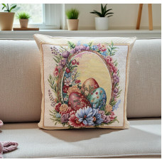 ΜΑΞΙΛΑΡΟΘΗΚΗ ΣΤΟΦΑ ΙΣΠΑΝΙΑΣΠΑΣΧΑΛΙΝΟ  FABERGE 45Χ45 LINEAHOME LH2026417