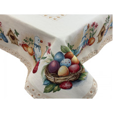 ΤΡΑΠΕΖΟΜΑΝΤΗΛΟ ΣΤΟΦΑ ΙΣΠΑΝΙΑΣ ΠΑΣΧΑΛΙΝΟ DUCK 140Χ140 LINEAHOME LH2026420