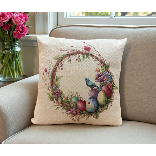 ΜΑΞΙΛΑΡΟΘΗΚΗ ΣΤΟΦΑ ΙΣΠΑΝΙΑΣ  ΠΑΣΧΑΛΙΝΟ EASTERN FLORAL LINEAHOME LH2026425