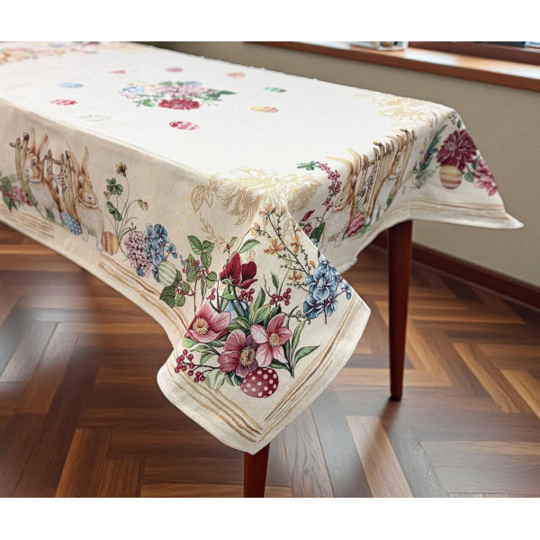 ΤΡΑΠΕΖΟΜΑΝΤΗΛΟ ΣΤΟΦΑ ΙΣΠΑΝΙΑΣ ΠΑΣΧΑΛΙΝΟ EASTERN EGGS 140Χ180 LINEAHOME LH2026427