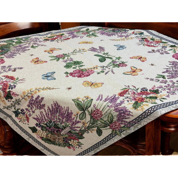 ΤΡΑΠΕΖΟΜΑΝΤΗΛΟ ΣΤΟΦΑ ΙΣΠΑΝΙΑΣ ΔΑΜΑΣΚΟ LEVANTE  140Χ140 LINEAHOME LH2025106-1