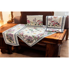 ΣΕΤ 5ΤΜΧ  ΣΤΟΦΑ ΙΣΠΑΝΙΑΣ ΔΑΜΑΣΚΟ LEVANTE ΤΡΑΠ/ΡΕ 140Χ140 ΚΑΡΕ 100Χ100 + ΤΡΑΒΕΡΣΑ  45Χ140 + LINEAHOME LH2025107-2