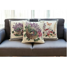 ΜΑΞΙΛΑΡΟΘΗΚΗ  ΣΤΟΦΑ ΙΣΠΑΝΙΑΣ ΔΑΜΑΣΚΟ LEVANTE  45Χ45 LINEAHOME LH2025108-2