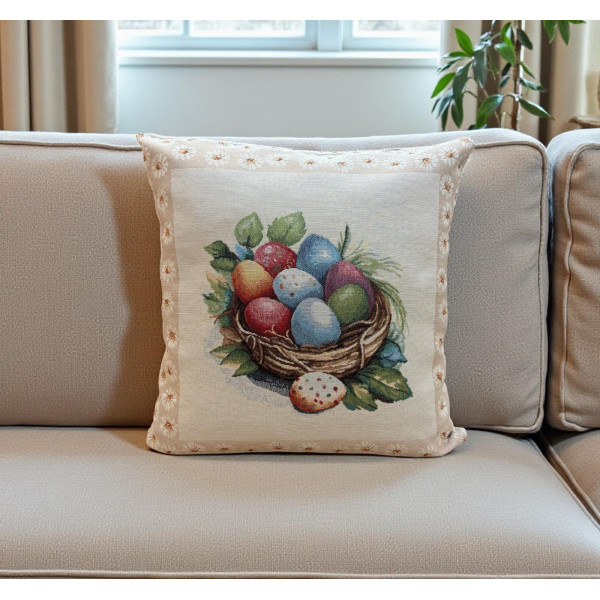 ΜΑΞΙΛΑΡΟΘΗΚΗ ΣΤΟΦΑ ΙΣΠΑΝΙΑΣ ΠΑΣΧΑΛΙΝΟ  EGG 45Χ45 LINEAHOME LH2026415