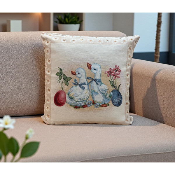 ΜΑΞΙΛΑΡΟΘΗΚΗ ΣΤΟΦΑ ΙΣΠΑΝΙΑΣ ΠΑΣΧΑΛΙΝΟ DUCK 45X45 LINEAHOME LH2026416