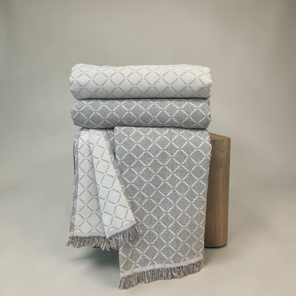 ΡΙΧΤΑΡΙ  ΒΑΜΒΑΚΕΡΟ ΣΕΤ 3ΤΜΧ GRANADA ΓΚΡΙ LINEAHOME LH2026203-1