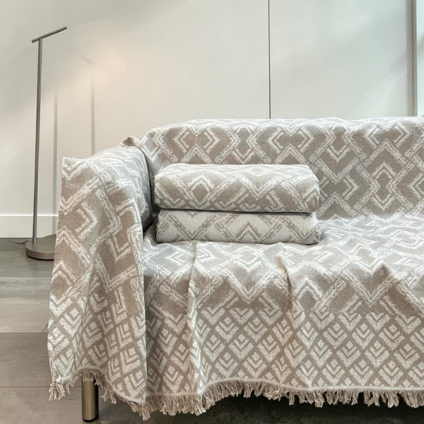 ΡΙΧΤΑΡΙ  ΒΑΜΒΑΚΕΡΟ BALZANO ΜΠΕΖ ΑΠΟ 180Χ320 LINEAHOME LH2026186-4