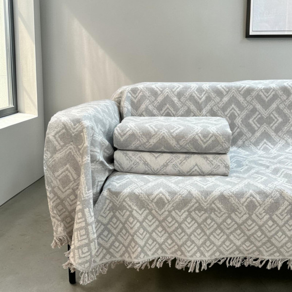 ΡΙΧΤΑΡΙ ΒΑΜΒΑΚΕΡΟ BALZANO ΓΚΡΙ ΑΠΟ 180x300 LINEAHOME LH2026233-3