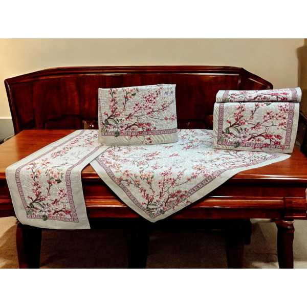 ΣΕΤ 5ΤΜΧ  ΣΤΟΦΑ ΙΣΠΑΝΙΑΣ ΔΑΜΑΣΚΟ SONORA ΤΡΑΠ/ΡΕ 140Χ140 ΚΑΡΕ 100Χ100 + ΤΡΑΒΕΡΣΑ  45Χ140 + LINEAHOME LH2025119