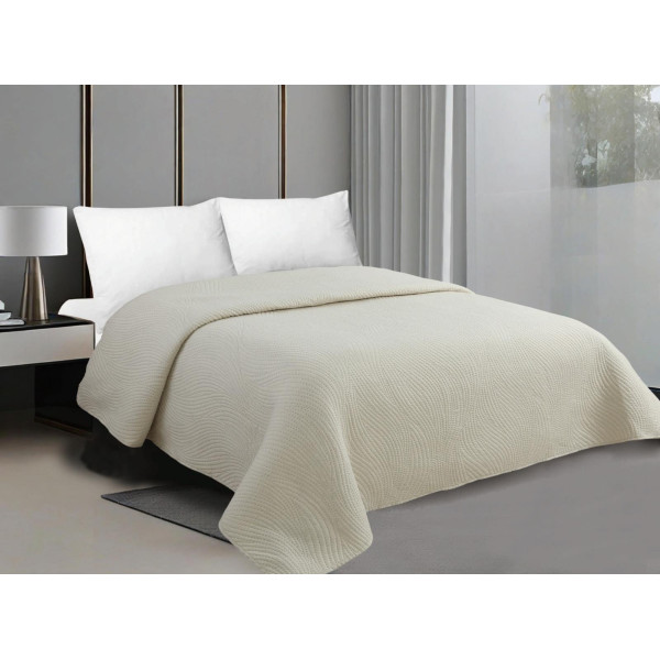 ΚΟΥΒΕΡΛΙ ΜΟΝΟΧΡΩΜΟ ΜΠΕΖ PEAK 220x240 LINEAHOME LH2026293-2