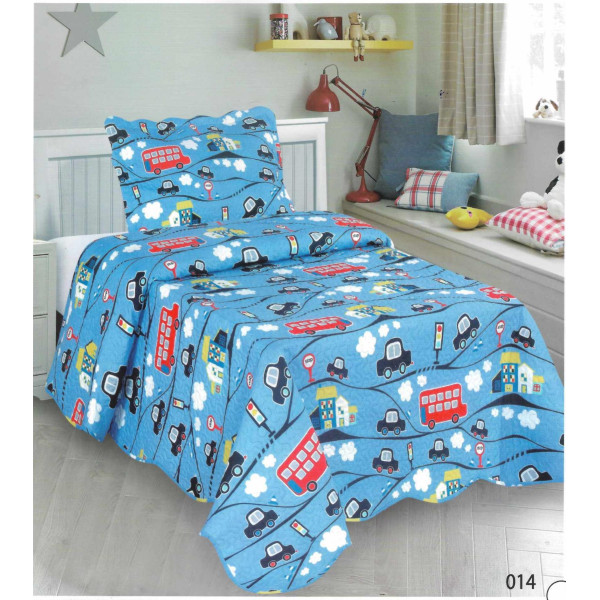 ΣΕΤ 2ΤΜΧ ΚΟΥΒΕΡΛΙ STREET 014 ULTRASONIC ΜΟΝΟ 160X220 + 50X70 LINEAHOME LH2015143