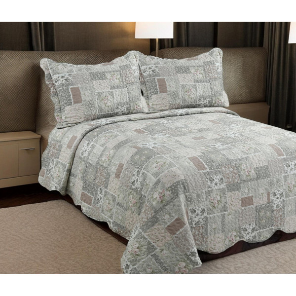 ΣΕΤ ΚΟΥΒΕΡΛΙ  ΣΕ257 (1)220 × 240 cm + (1) 50 × 70 LINEAHOME LH2015214-3