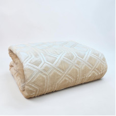 ΚΟΥΒΕΡΤΑ ΑΝΑΓΛΥΦΗ ΒΕΛΟΥΤΕ MELODY SILK TOUCΗ ΕΚΡΟΥ 160X220 LINEAHOME LH2026341-1