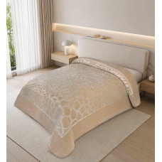 ΚΟΥΒΕΡΤΑ ΑΝΑΓΛΥΦΗ ΒΕΛΟΥΤΕ FORZA SILK TOUCΗ ΜΠΕΖ 220Χ240 LINEAHOME LH2026348-2
