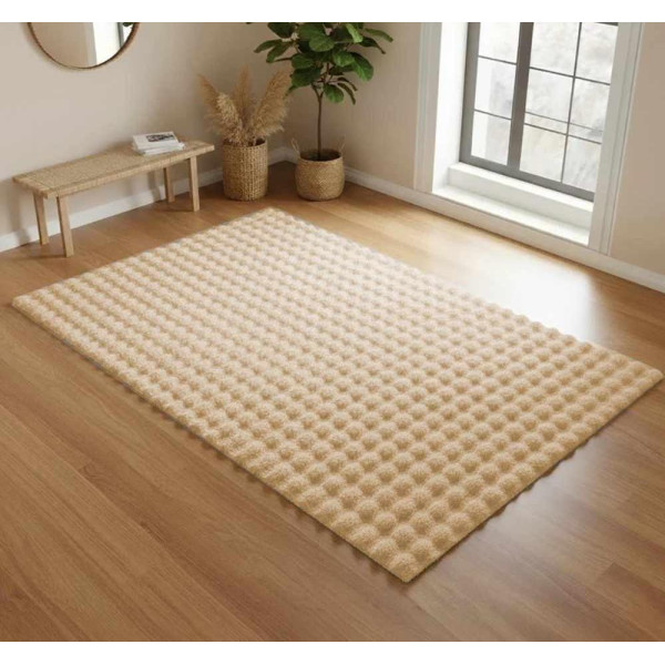 ΧΑΛΙ ΑΝΤΙΟΛΙΣΘΗΤΙΚΟ ΓΟΥΝΙΝΟ BUBBLE ΜΠΕΖ LINEAHOME 200Χ250 LH202846-3