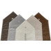 Αντιολισθητικό ριχτάρι rabbit fur  σετ 3τμχ. μοκα LINEAHOME LH2025041-2