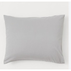 Μαξιλαροθήκη ζευγάρι 100% microfiber μονόχρωμες 50x70cm grey