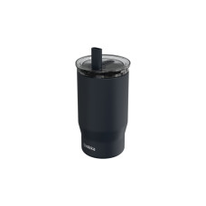 Quokka Ποτήρι Θερμός Ανοξείδωτο BPA Free 720ml Black με Καλαμάκι