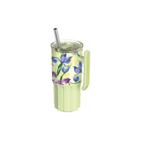  Quokka Handled Tumbler Θερμός Ανοξείδωτο BPA Free 720ml Green Tea με Καλαμάκι και Λαβή