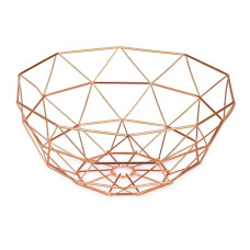 Φρουτιέρα Chic χρυσό ροζ 33.5Χ33.5Χ15