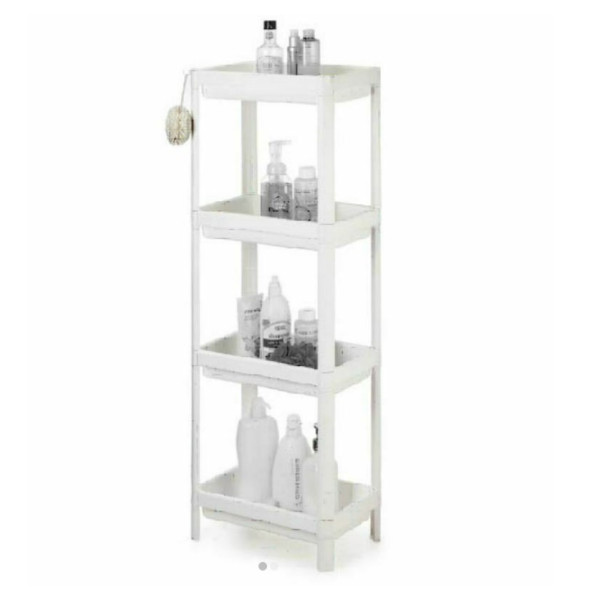 Ραφιέρα Bianco sidi home 4 θέσεων πλαστική 35,5x23x100  λευκή 5203642138093