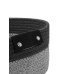 Καλάθι διακοσμητικό αποθήκευσης black-grey 37x33x15,2cm με δερμάτινες λαβές