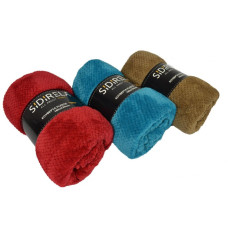 Κουβέρτα hot βελουτέ μονή 160x220 μόκα