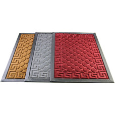 Πατάκι μοκέτα ορθογώνιο σχέδιο μαίανδορς 40x60 cm  Νο976Η Μπορντώ