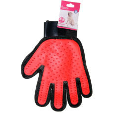 Pet -χτένα-γάντι  VC1725 κόκκινο 16x23cm