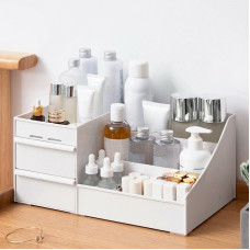 Θήκη oragnizer πλαστική 5 θέσεων με 2  συρταράκια VC2151 ροζ