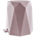 Κάδος πεντάλ σετ με πιγκάλ  πλαστικό σχ. πολύγωνο ροζ No478