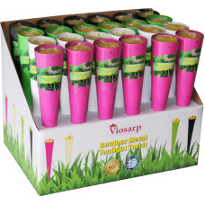 Κερί Citronella καρφωτό ροζ 4x21cm NoCHR-106 