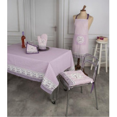Τραπεζομάντηλο βαμβακερό 140Χ140 λιλά σχ. Sweet Home 6903